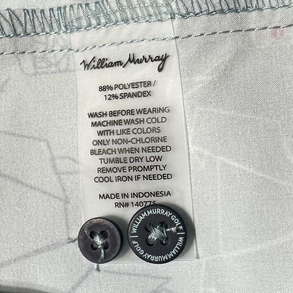 William Murray Scotch Blend Button Down Shirt Carolina Blue Scottie Size XL NWT - Picture 14 of 14
